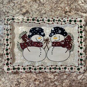 Rectangular Expressly Yours Christmas Plate